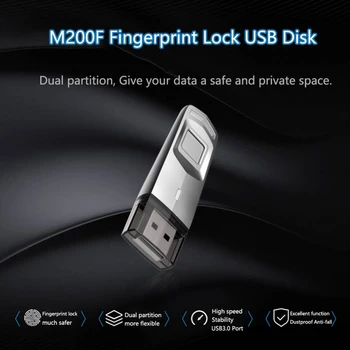

Fingerprint Lock U Disk USB Flash Drive Pen-Drive Fingerprint Encrypted U Disk USB 3.0 Stick 32GB 64GB For Laptop Desktop