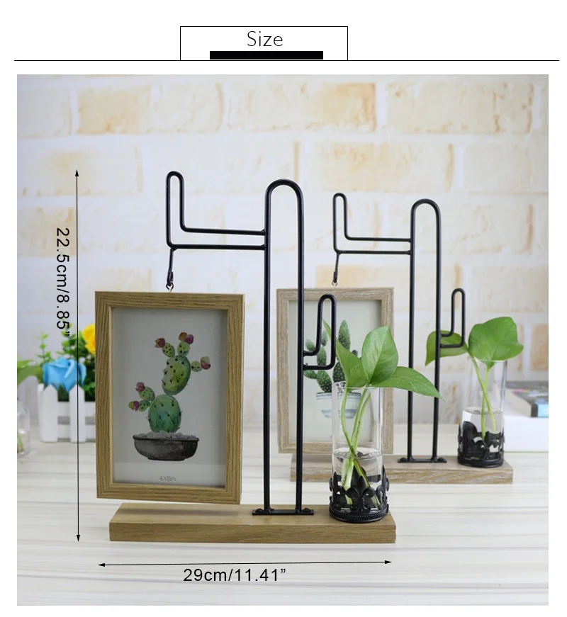 Multifunction Creative Pictures Frame Hydroponic Bottls украшение для дома фоторамка микро-пейзаж стеклянная ваза статуэтки