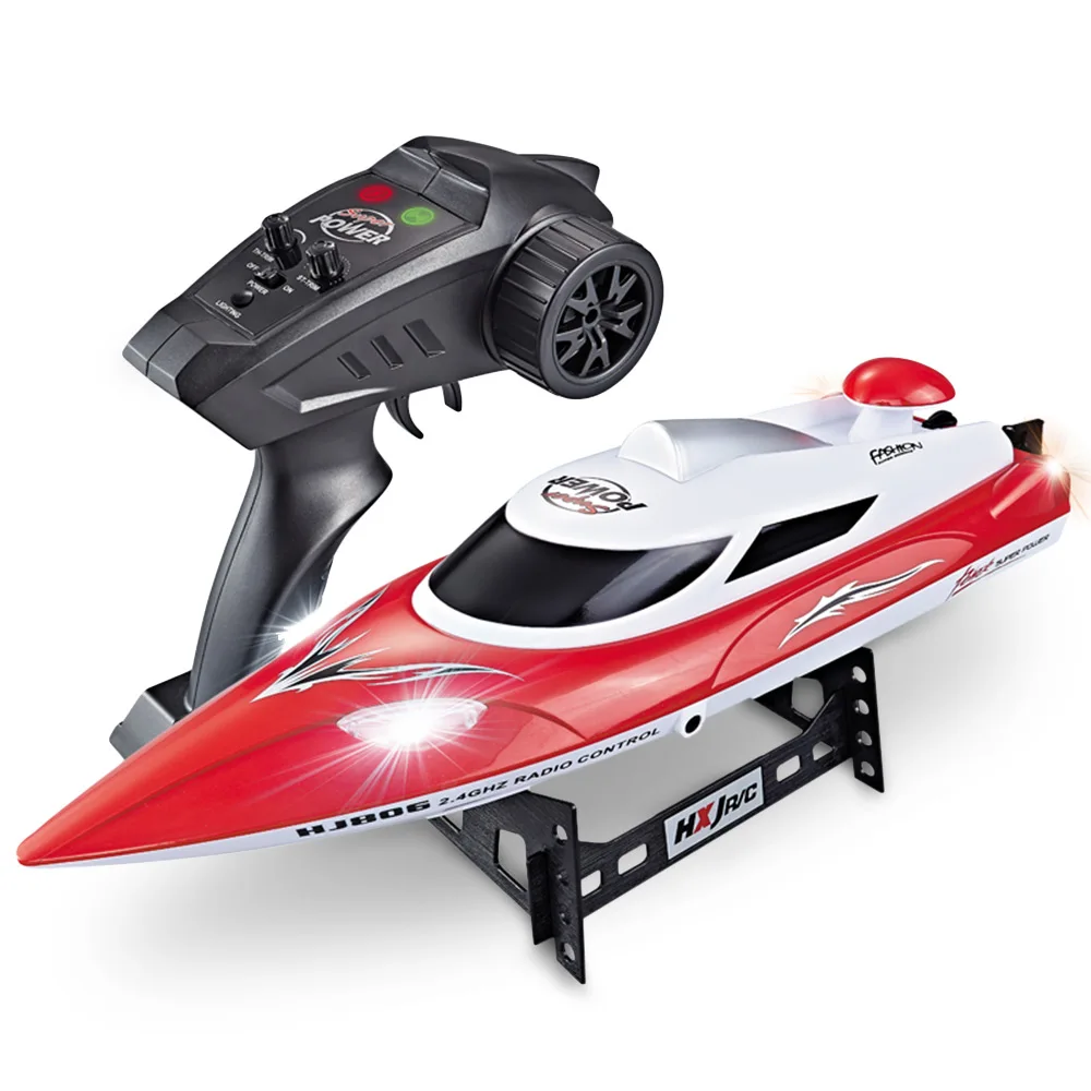 HJ806 2 4G 4CH RC лодка 180 флип Водонепроницаемый 35 км/ч высокая скорость гоночная