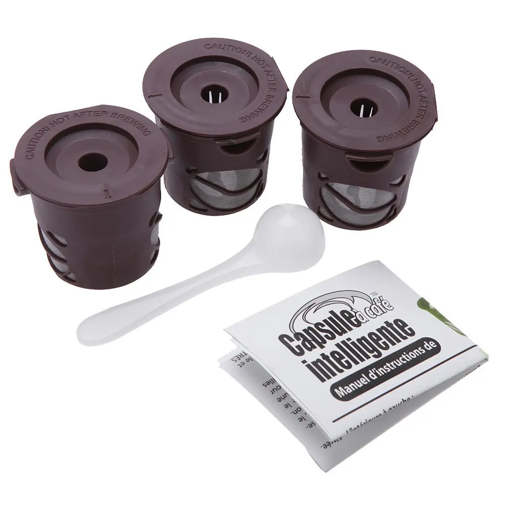 3 шт многоразовая пластиковая K cup кофейная чашка для кофе одинарный сетчатый