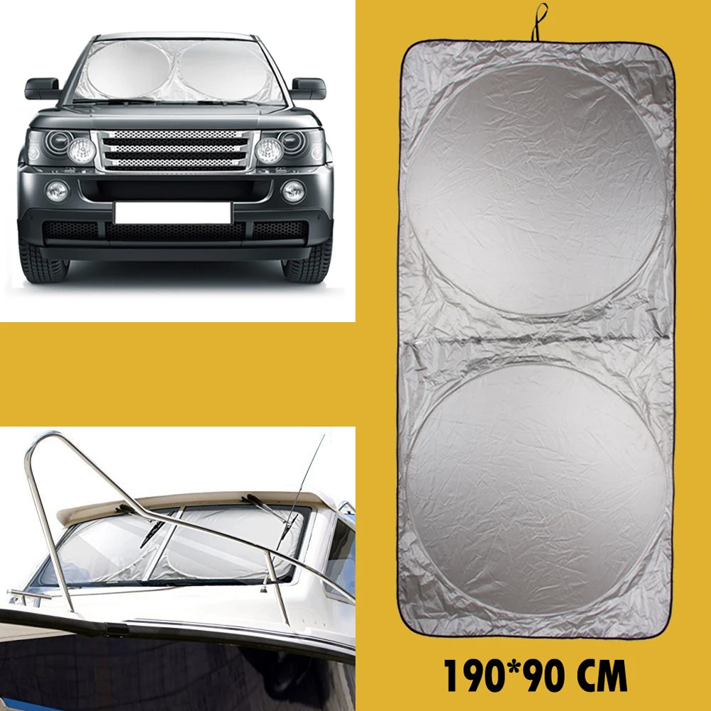 

190*90cm Car Sunshade Solar Cover Reflective Front Windowshield Sun Shade UV Rays Block Protector Car Window Cover