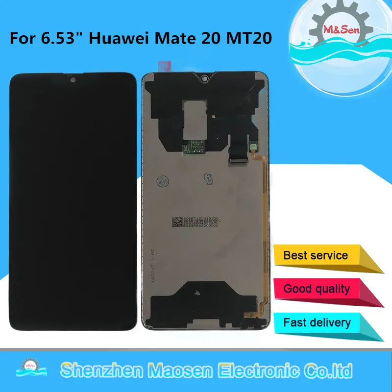 

Original Tested M&Sen For 6.53" Huawei Mate 20 LCD Display Screen+Touch Panel Digitizer For 2244*1080 Huawei Mate20 MT20Assembly