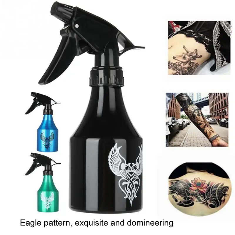 

250ML/300ml Professional Aluminum Tattoo Spray Bottle Green Algae Tattoo Cleaning Squirt Spray Pigment Blue Soap Bottle Supplies