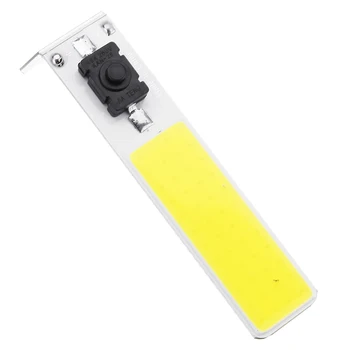 

DC12V 9.6W 48 LED COB Chip Strip DIY Light Source 900LM with ON/OFF Switch
