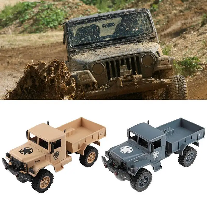 

1:12 Electric Remote Control Four-wheel Drive Truck Simulation Military Truck Toy Children Remote Control Toy Car