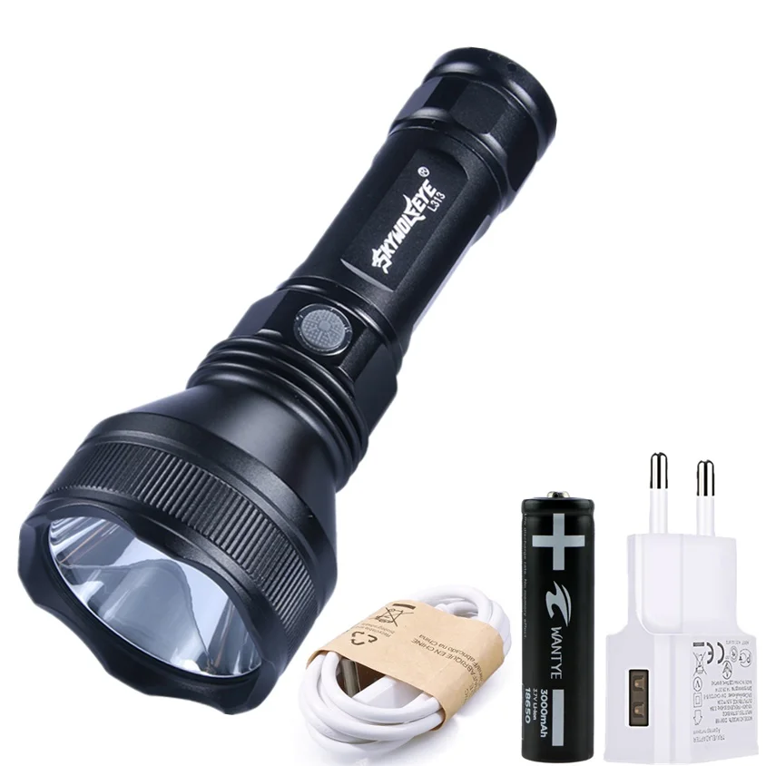 

Powerful LED XHP 50 Flashlight USB Rechargeable Tactical Flashlight 18650 26650 Torch light 3 Modes For Hunting Camping