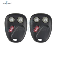Remtekey 2pcs key fob for GM GMC Hummer H2 Chevrolet Avalanche Cadillac Escalade 2003 2004 2005 2006 3 button 315mhz LHJ011