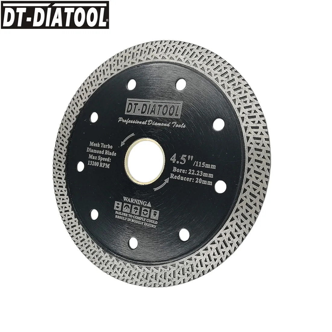 1 единица диаметр " 4,5" " Горячий прессованный алмазный режущий диск Сетка турбо обод колеса сегмент пильный диск для твердого материала гранитной плитки