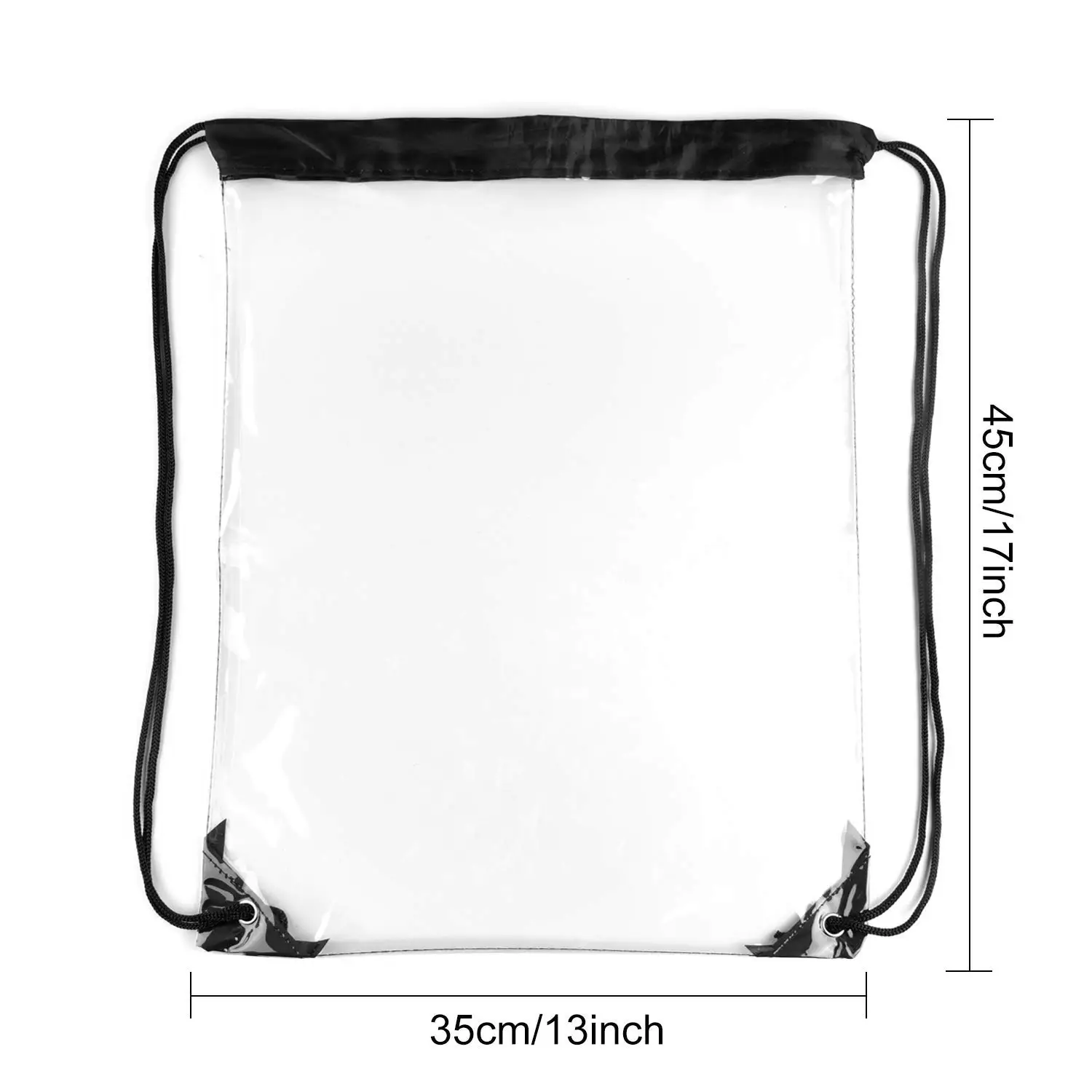 clear stadium cinch bag