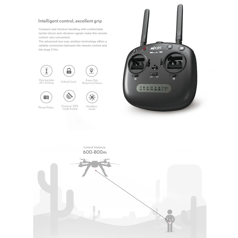 MJX Bugs 3 PRO B3PRO RC Drone Dron 4-Channels Remote Control Quadcopter Helicopter Wifi FPV APP Control Multifunctional Drones MJX Bugs 3 PRO B3PRO RC Drone Dron 4-Channels Remote Control Quadcopter Helicopter Wifi FPV APP Control Multifunctional Drones