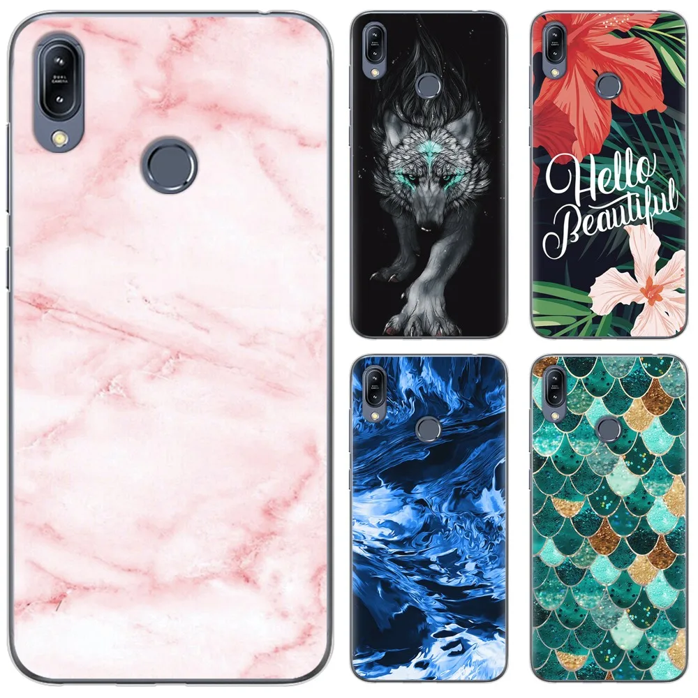 

TPU Phone Case For ASUS ZENFONE MAX M2/ ZB633KL/ ZB632KL 6.26 inch New Style Stylish Design Colorful Painted TPU Silicone Cover