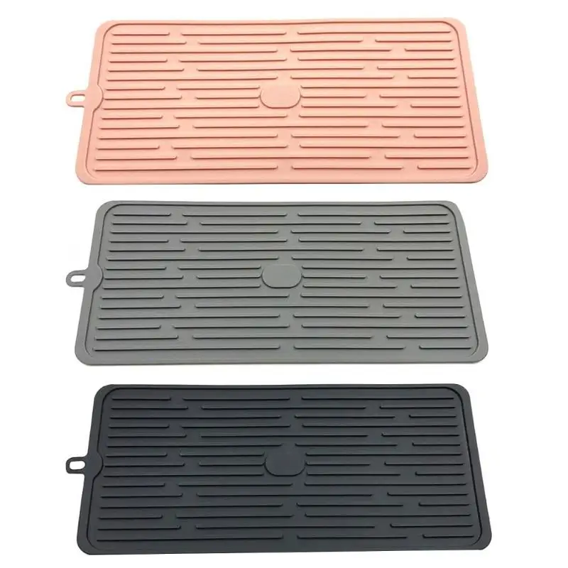 

Foldable Silicone Dish Drying Mat Non-Slip Placemat Tableware Silicone Drain Pad Insulation Pot Mat Tableware