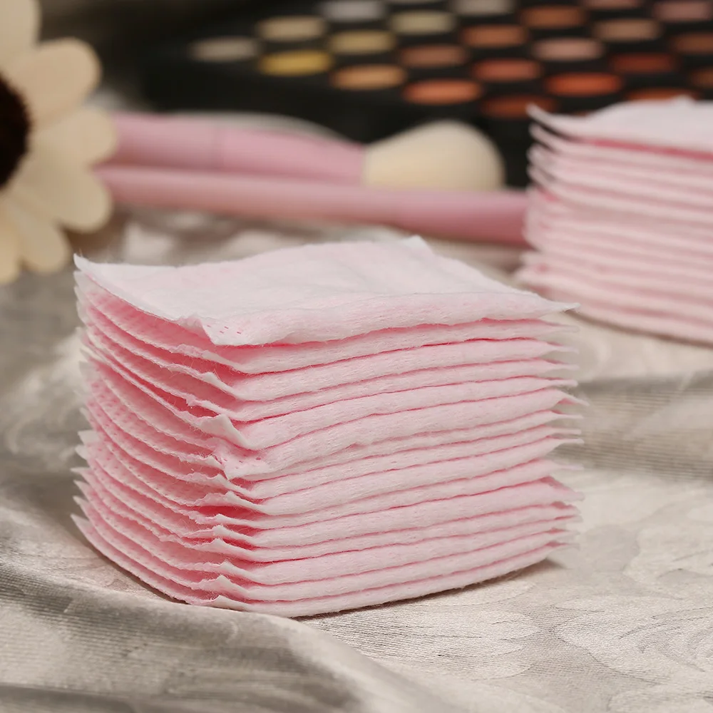 YiHuB 128 шт одноразовые хлопковые подушечки для лица Мягкий очищающий косметический спонж для макияжа вставленные вручную салфетки Бережный уход за кожей