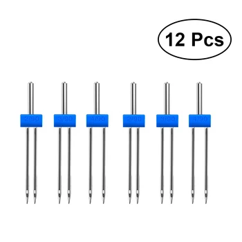 

12pcs Twin Needles Practical Multifunction Durable Sewing Machine Pins Double Pins Needles Tips Pins for Tailors Shop Home