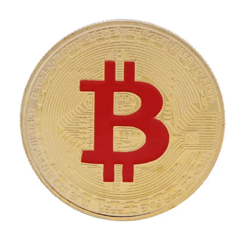 Позолоченная памятная монета биткойны коллекционная художественная коллекция