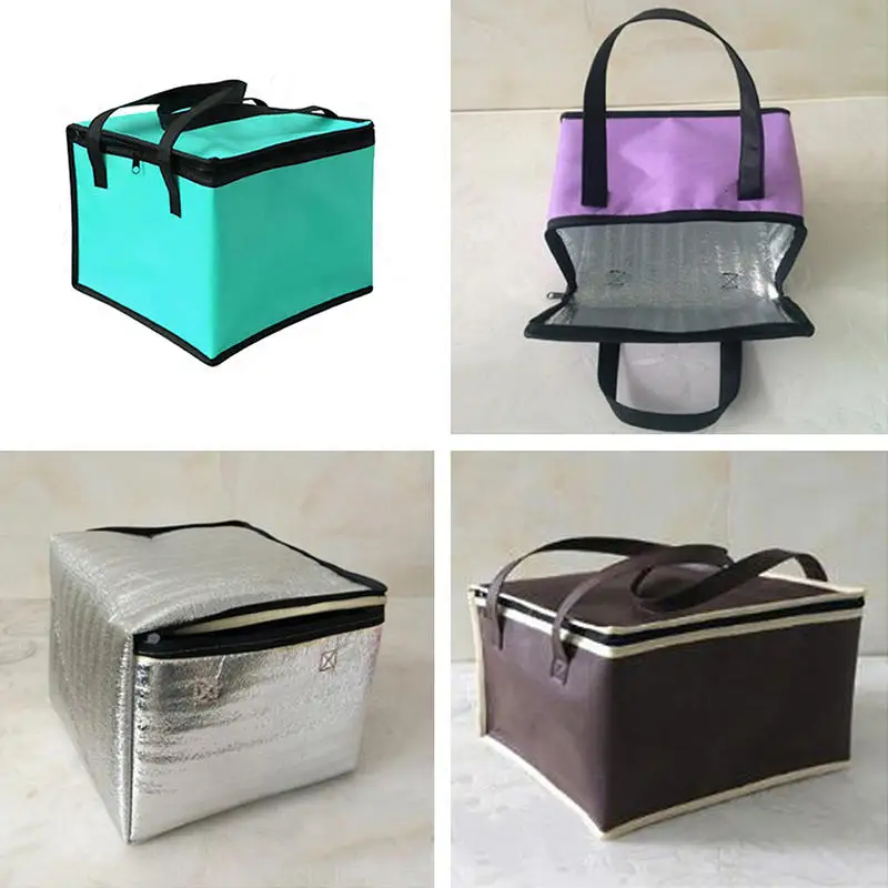 Large Non-Woven Thermal Insulation Package Lunch Bag Picnic Portable Container Bags Fresh Ice Cooler Carrier Food Insulated Bags