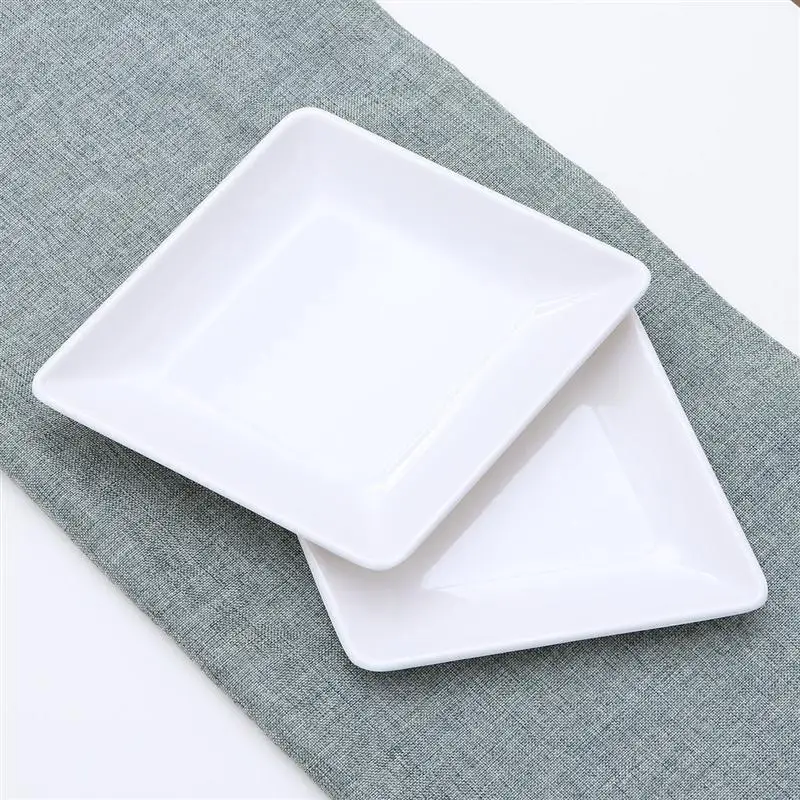 

Melamine Dinnerware Dinner Plate Restaurant Dishes Cutlery Noodles Plate for Restaurant Home Kitchen (Rhombus)