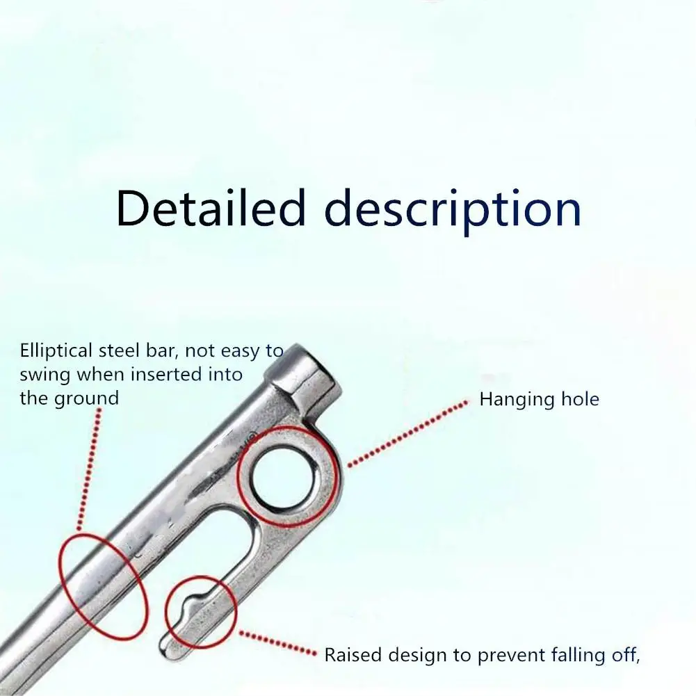 Mounchain 1 шт. палаточные колышки ногти высокая прочность Нержавеющая сталь Палатка аксессуары колышек ставки длины ногтя 20/26/30/35/40 см