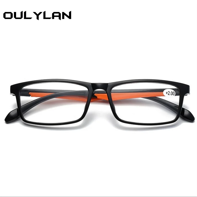 Oulylan TR90 очки для чтения для мужчин и женщин, очки для дальнозоркости, прозрачные линзы, диоптрий+ 1,0 1,5 2,0 2,5 3,0 3,5