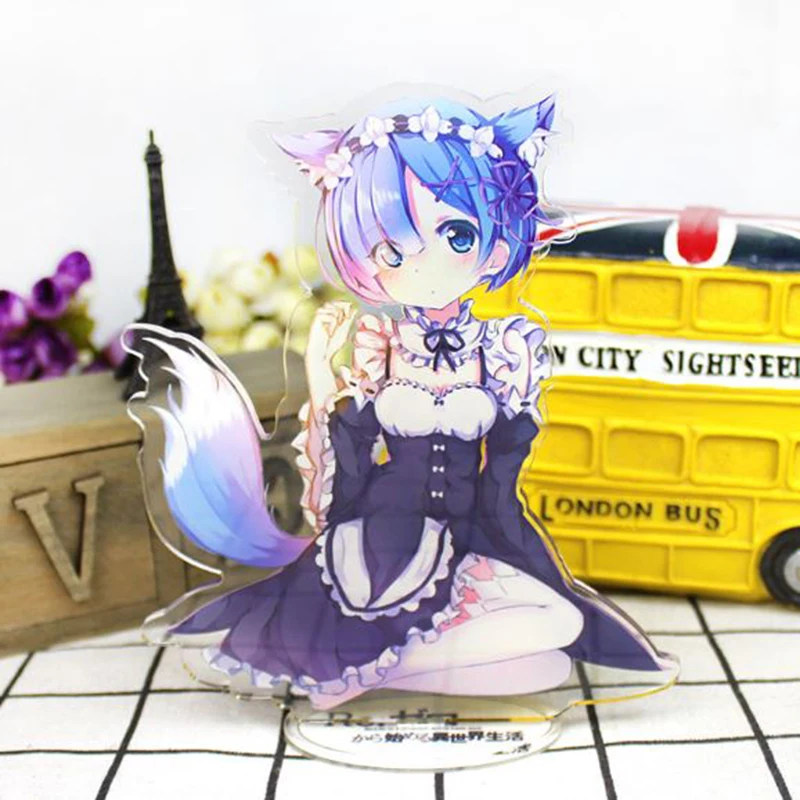 

1 Pc New Anime Life In A Different World From Zero Acrylic Stand Model Toys Plate Holder Action Figure Pendant Toy Kids Gift