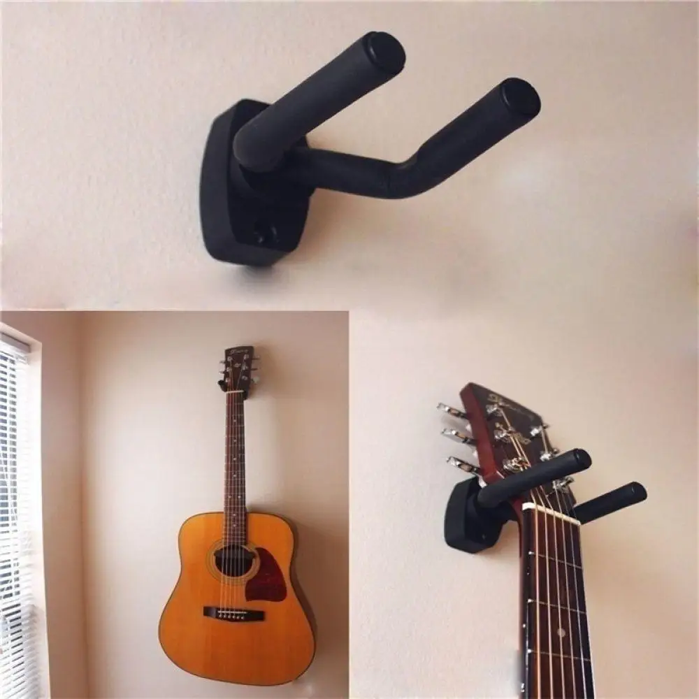 1 Pcs Guitar Hanger Hook Holder Wall Mount Stand Rack Bracket Display Bass Screws Accessories | Спорт и развлечения