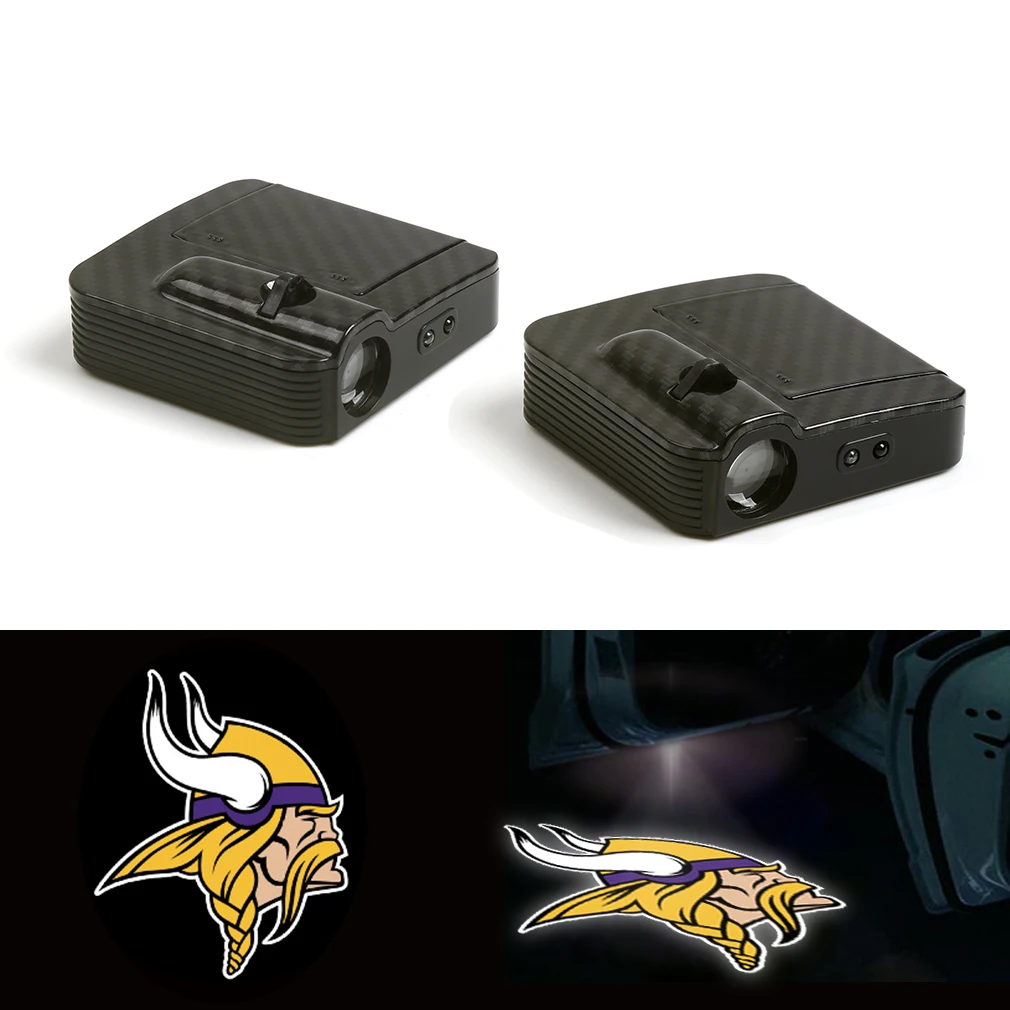 

Minnesota Vikings Logo 12V Car Door Wireless LED Laser Projector Shadow Light 2X