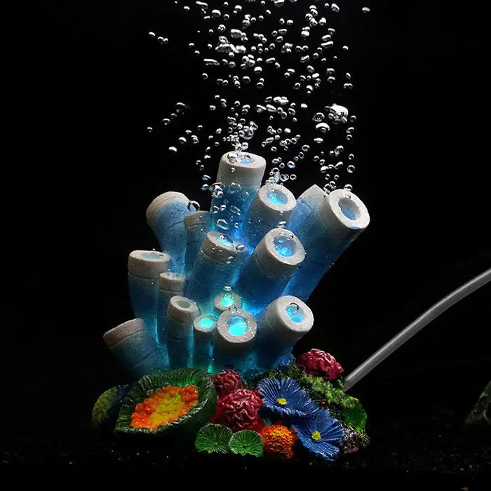 

new Coral aquarium fish tank toy decoration ornaments oxygen pump bubble stone pump drive