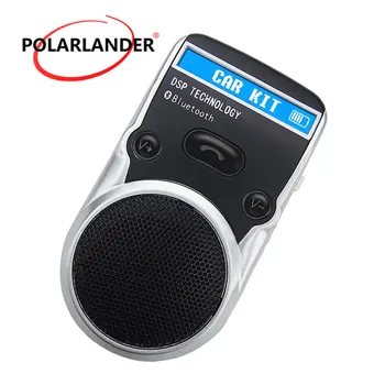 

Handsfree Speakerphone LCD Display Wireless AUX Receiver For Cigarette Lighter USB Free Adapter Solar Power Bluetooth Car Kit
