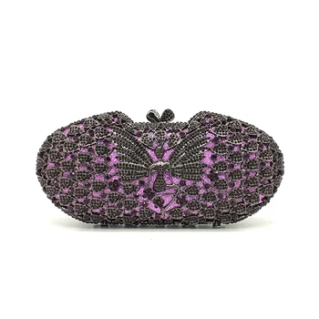 

Luxury women evening party bag bridal wedding purses diamonds accessories elegant cute Little fairy crystal bag purses
