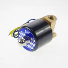 1/" BSPP NC латунь 12VDC 24VDC 110VAC 220VAC Метан Пропан 2 способа соленоидного клапана соединения газа топлива воздуха воды