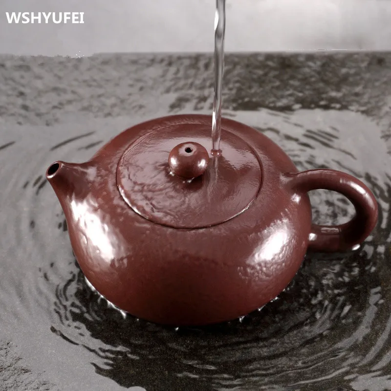 

200cc Authentic Yixing Teapot Boutique Zisha Bian Xi Shi Pot Chinese Healthy Purple Clay Kung Fu Tea Set Kettle Brew Tea Teaware