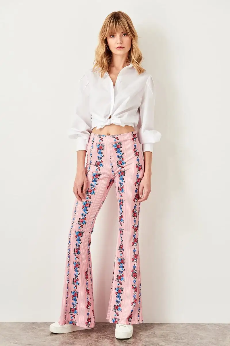 

Trendyol Powder Pattern Örme Pants TWOSS19VG0133