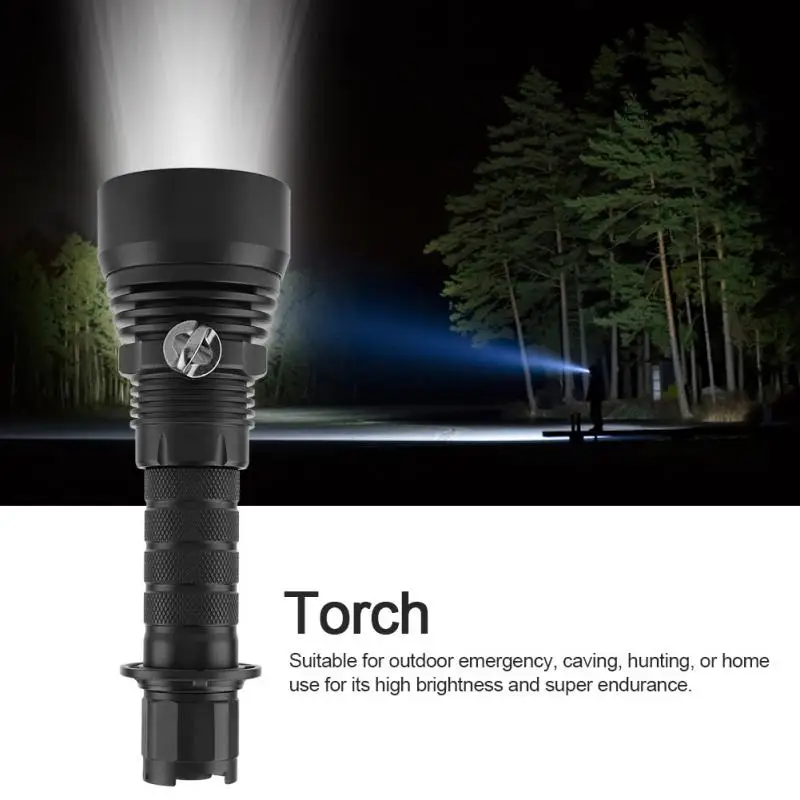 

2300lm IPX8 LED Flashlight lanterna Focusing Rechargeable Bright Flashlight Torch for Outdoor Emergency Caving Hunting
