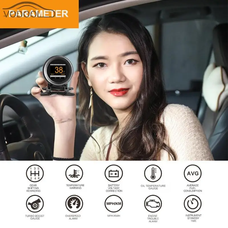 X60 многофункциональный автомобильный БД метр OBD2 HUD Дисплей с высокой скоростью