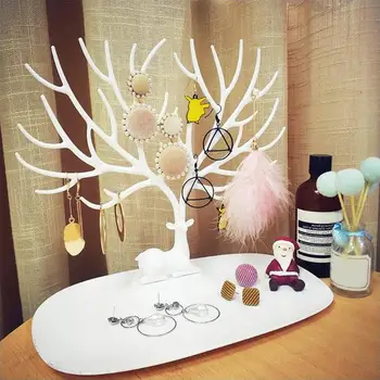 

Deer Jewelry Display Show Rack Earring Necklace Ring Pendant Bracelet Stand Storage Rack Holder Show Rack Display Necklace