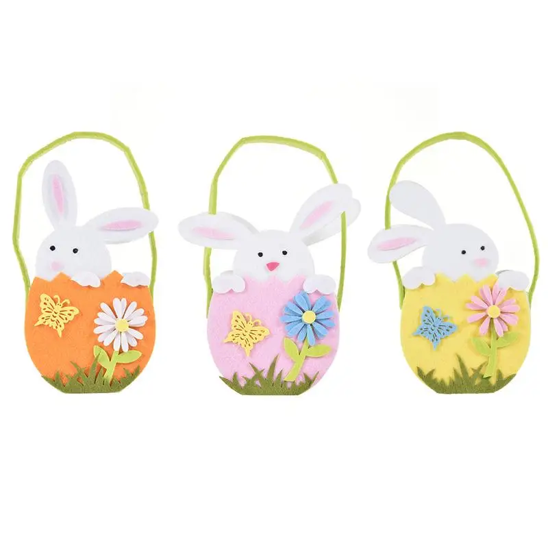 

Easter Rabbit Bunny Shopping Tote Cute Gift Bag Handbag Easter Decoration Kids Candy Egg Toy Gift Storage Bag Easter Supplies
