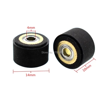 melhor Beliscar Rolo 4mm X Mm X 14 10 Milímetros Núcleo De Cobre Diâmetro Do Furo 4mm Para Roland Plotter De Vinil Cortador De Corte Máquina De Gravura Peças De Impressora