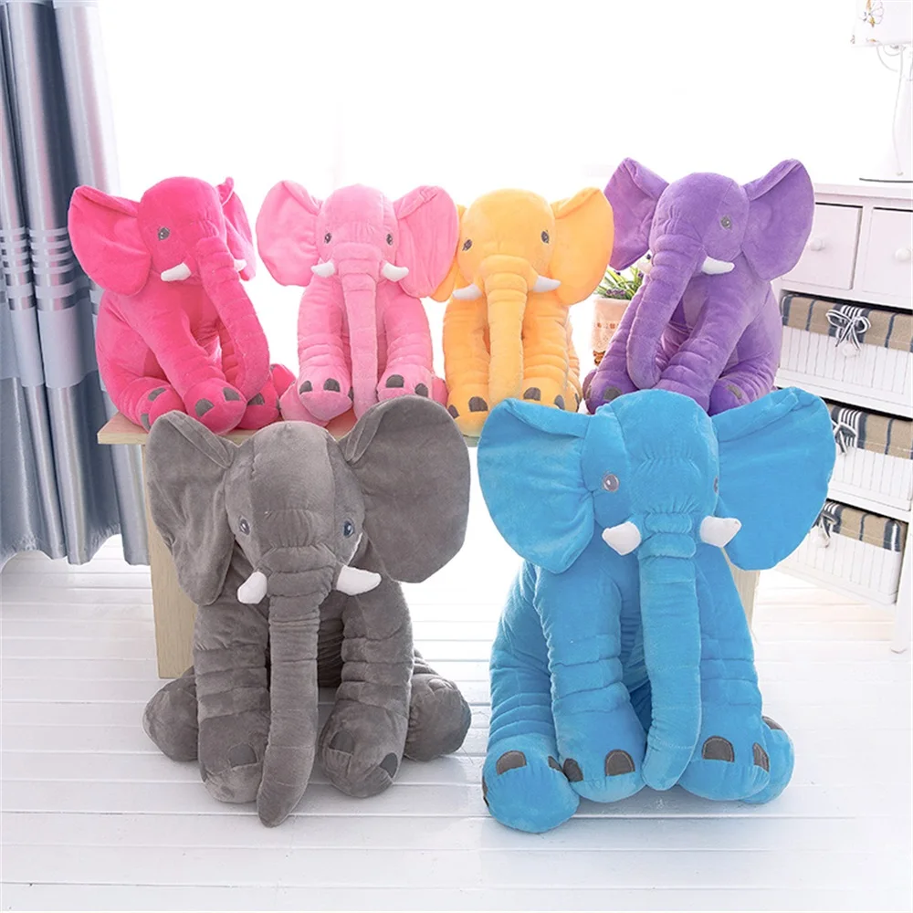 large stuffed elephant pillow