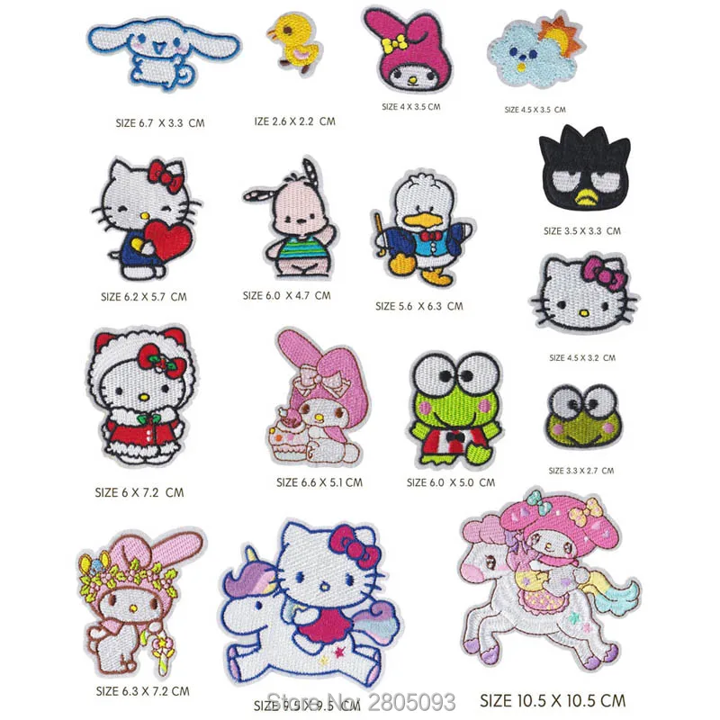 Lovley мультфильм кошка собака птица Pengiun Лягушка Кролик курица вышитый утюжок на