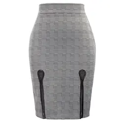 Формальная Офисная Женская офисная юбка-карандаш в деловом стиле
