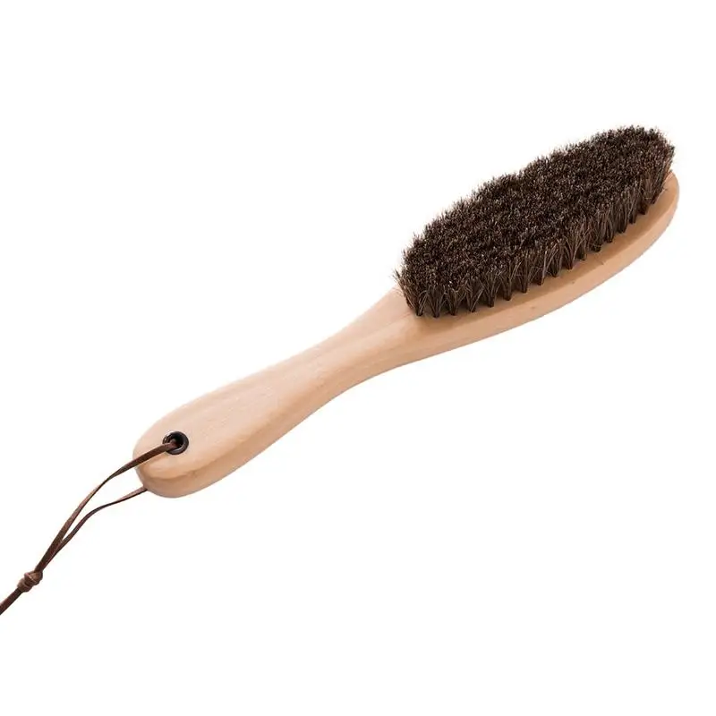 

Long Wooden Handle Brush Bristle Horse Hair Shoe Boot Brushes Polish Applicator Dauber Shoe Cleaner Accessories