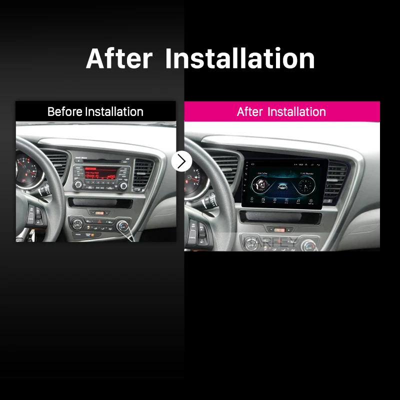 Excellent Harfey Car Radio For 2011 2012 2013 2014 Kia k5 LHD Android 8.1 GPS Multimedia Player 9" HD Touchscreen Head Unit Support 1080P 5