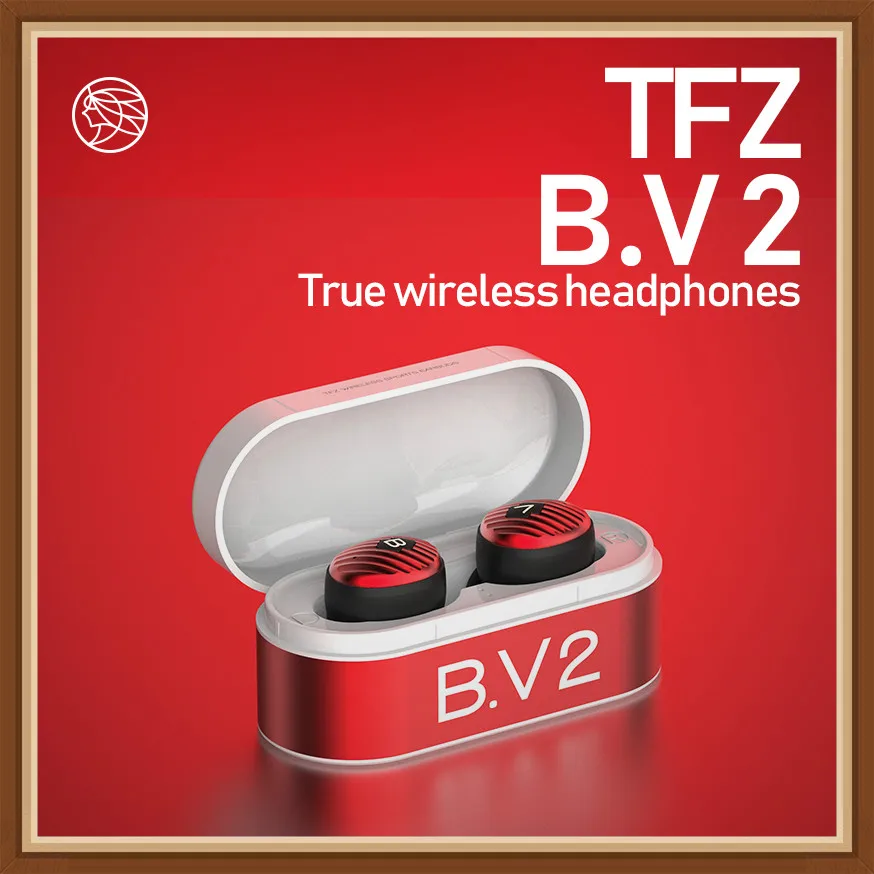 

TFZ/ B.V2 TWS Wireless Earphone With Charge Case,3D Stereo Sound Bluetooth V5.0 Earphone with Dual Microphone