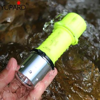 

YUPARD Diving diver Waterproof Q5 LED Flashlight Underwater outdoor camp Lamp+2*1800mAh 18650 rechargeable battery+charger