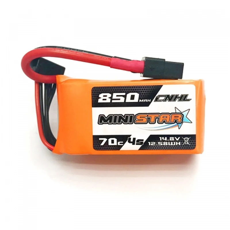 

CNHL MiniStar 850mAh 14.8V 4S 70C Lipo battery XT60 Plug for RC Drone Quadcopter FPV Racing