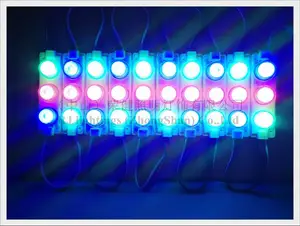 Image 5 - 3LED 3W SMD3030 RGB LED MODULE Đèn Ánh Sáng Lại Ánh Sáng Với Ống Kính Cho Chiếu Sáng Hộp DC12V 75 Mm * 20 Mm 3W 360lm Nhôm PCB