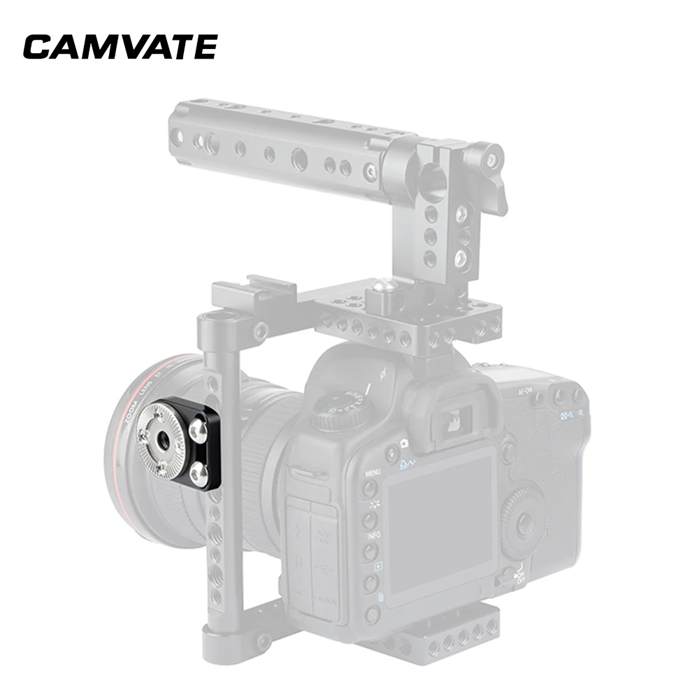 Кронштейн для камеры CAMVATE Standard M6 Female ARRI Rosette с деревянной ручкой шарнирным рычагом