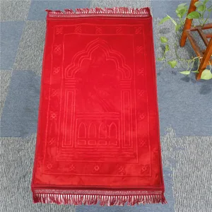 Image 1 - Couverture de prière musulmane, doux et confortable, tapis de prière antidérapant pour tapis de culte musulman, épaisseur 12mm 70x110cm 