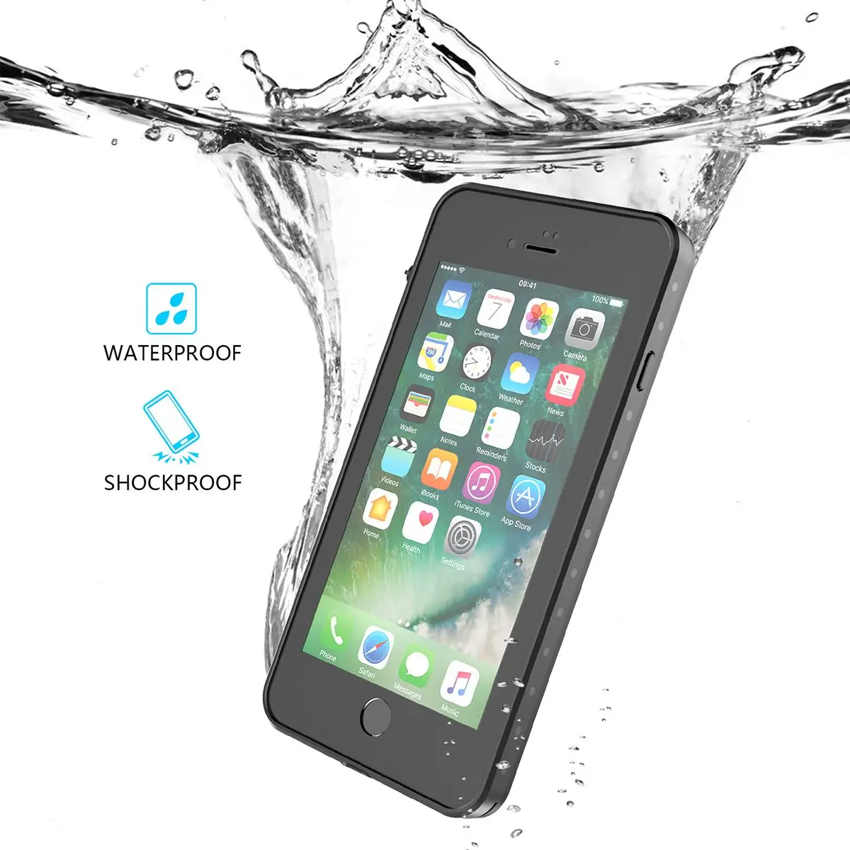 

Waterproof mobile phone cases For iPhone 7 Plus iPhone 8 Plus Case 360 Degree Protection Dustproof Fitted Case For iPhone 7 Plus