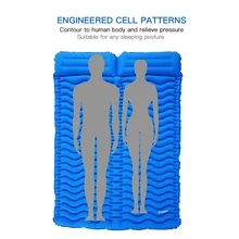 TOMSHOO Открытый походный коврик с подушкой 2 человека пляжное одеяло матрас надувной коврик для пикника двойной спальный коврик пляжный коврик